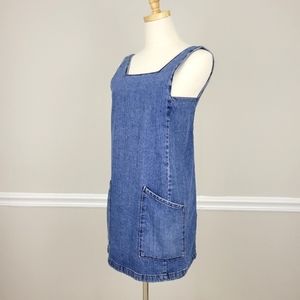 Topshop Moto Two Pockets Denim Mini Dress Size 4